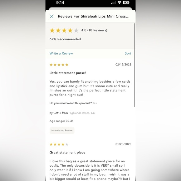 NWT new Anthropologie shiraleah silver lips mini bag purse crossbody chain - Picture 17 of 17